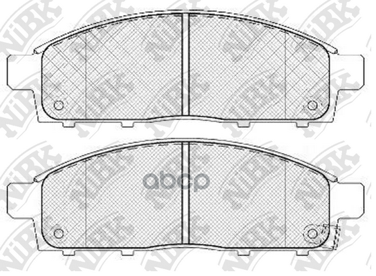 Колодки передние (MITSUBISHI PAJERO SPORT/MONTERO SPORT 08/L200 05) PN3809 NiBK арт. PN3809