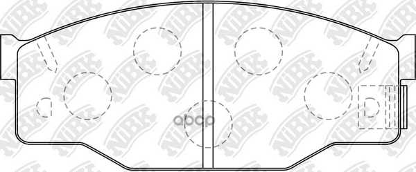 Колодки тормозные дисковые PN4150 NiBK арт. PN4150
