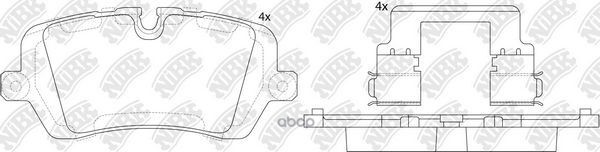 Колодки тормозные дисковые NiBK арт. PN47001