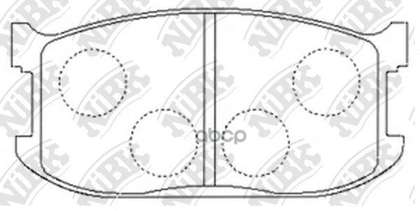 Колодки Тормозные Дисковые Pn5070 NiBK арт. PN5070
