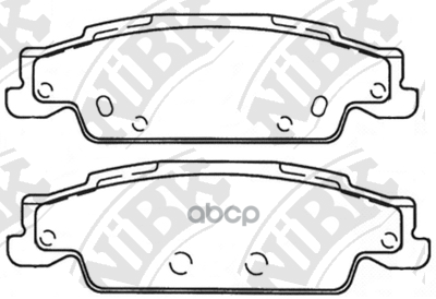 Колодки Тормозные Дисковые Задн. Cts Седан 2002 - 2007 NiBK арт. pn51004