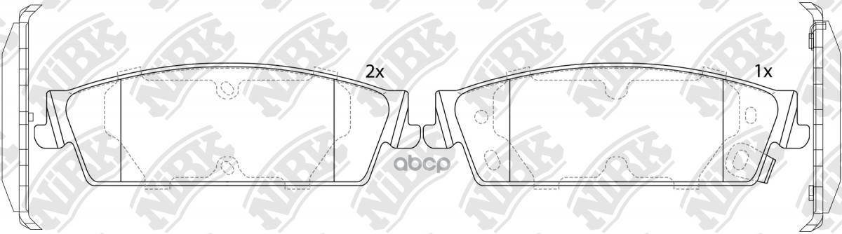 Колодки тормозные дисковые CHEVROLET TAHOE 5.3 2007-2013 PN51013 NiBK арт. PN51013