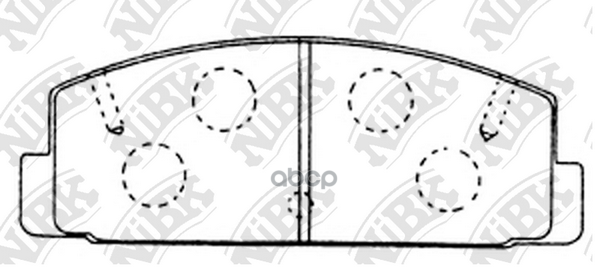Колодки тормозные дисковые зад NiBK арт. PN5203