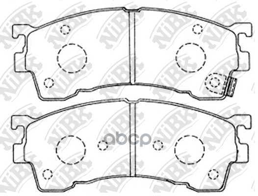 Колодки тормозные дисковые MAZDA CAPELLA 1998-2002 PN5239 NiBK арт. PN5239