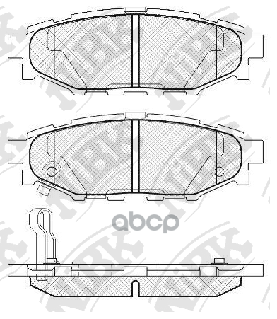 Колодки тормозные дисковые зад NiBK арт. PN7501