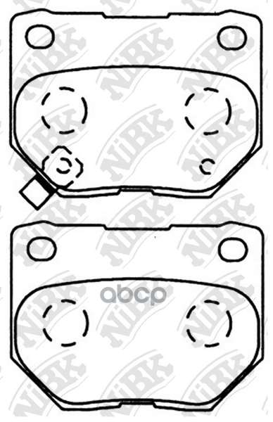 Колодки тормозные дисковые NiBK арт. PN7800