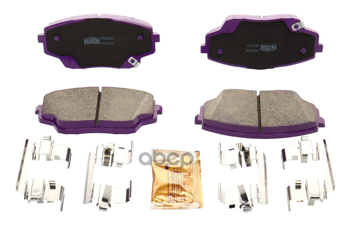 Колодки тормозные [Fr] CHANGAN CS55 Plus 1,5 2021- NIBK PN8024 NiBK арт. PN8024