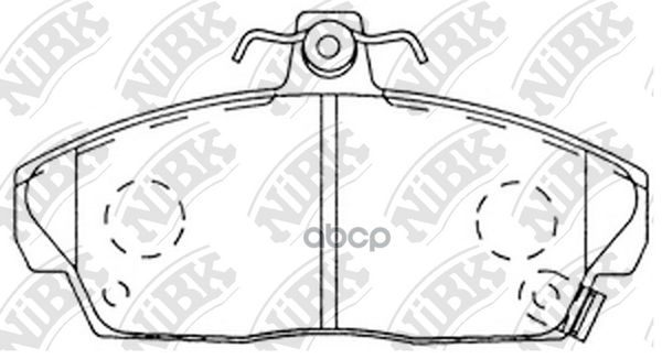 Колодки тормозные дисковые NiBK арт. PN8103