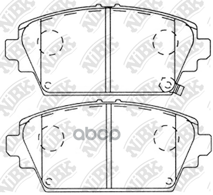 Колодки тормозные передние NISSAN PRIMERA (P12) 02/ALMERA TINO 0005 PN8106 NiBK арт. PN8106