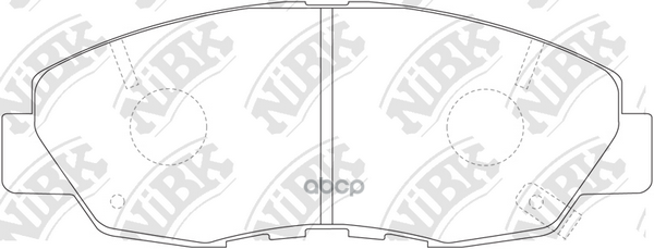 Колодки тормозные HONDA ACCORD 2.0-2.2 90-93 передние PN8484 NiBK арт. PN8484