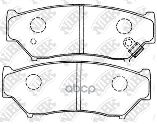 Колодки тормозные дисковые NiBK арт. PN9301