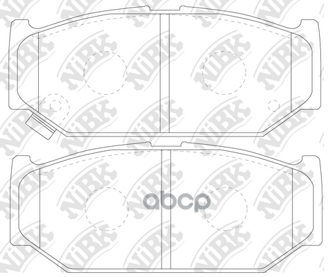 Колодки тормозные дисковые NiBK арт. PN9529