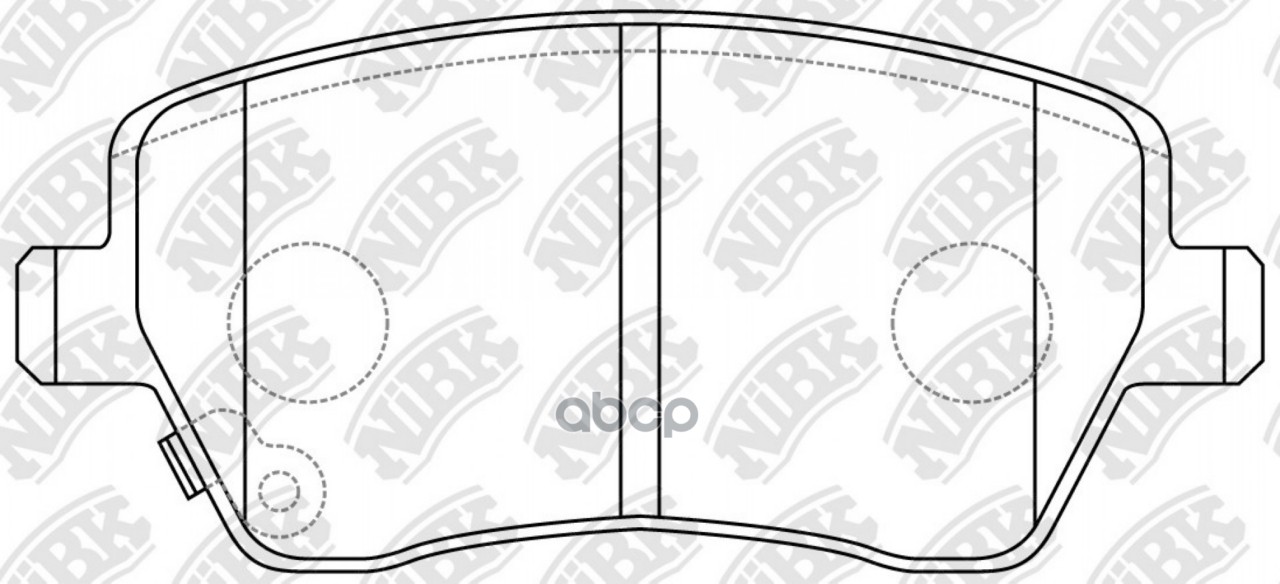 Колодки тормозные дисковые передние Perfomance NiBK арт. PN9805S