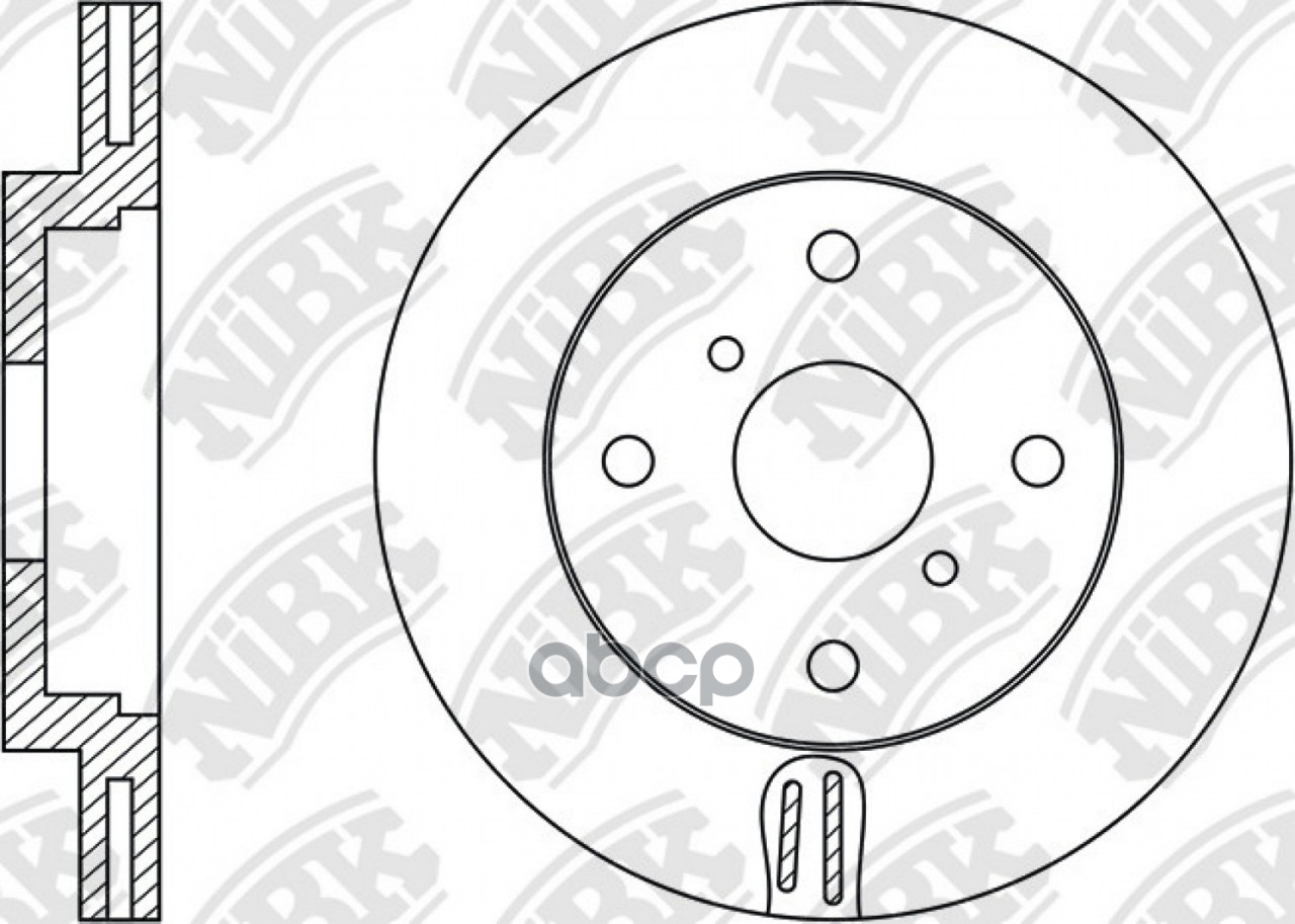 Диск тормозной передний NiBK арт. RN1482