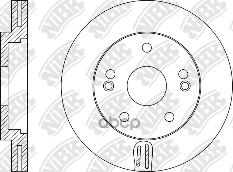 Диск тормозной передний NiBK арт. RN1547