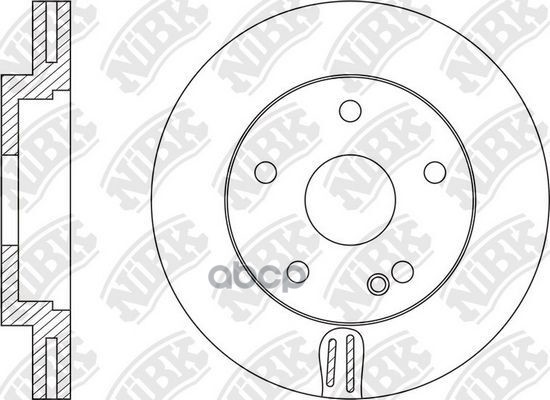 Диск Торм.пер. NiBK арт. RN1596