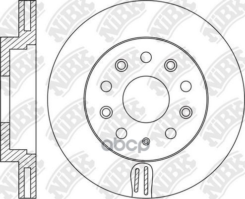 Диск тормозной RN1661 NiBK арт. RN1661