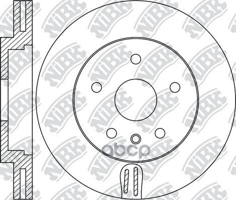 Диск тормозной передн. Opel insignia 08 - / Chevrolet Malibu 12 - NiBK арт. rn1686