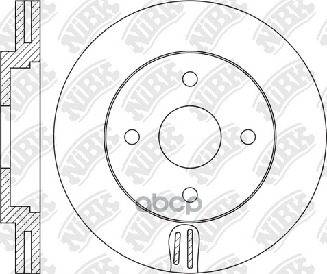Диск тормозной FORD EcoSport 2012 - RN1759 NiBK арт. RN1759