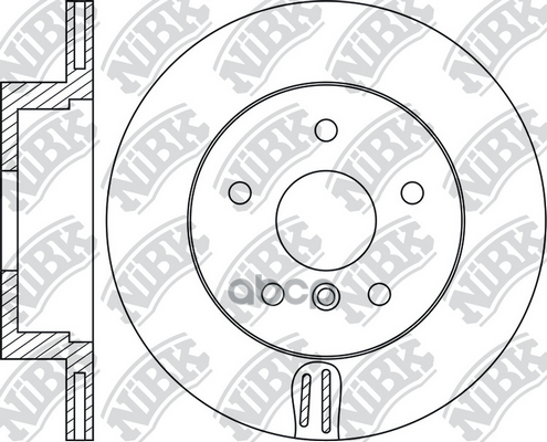 Диск тормозной BMW 5 2010 RN1761 NiBK арт. RN1761