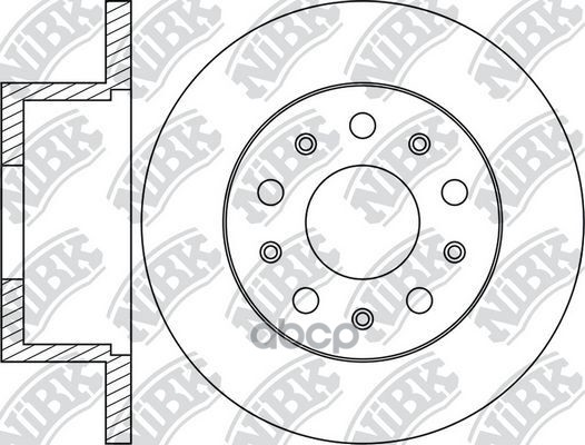 Диск тормозной CITROEN JUMPER/FIAT DUCATO/PEUGEOT BOXER (94-) 230, 244, 250 1.1-1.5t 94-  RN1846 NiBK арт. RN1846