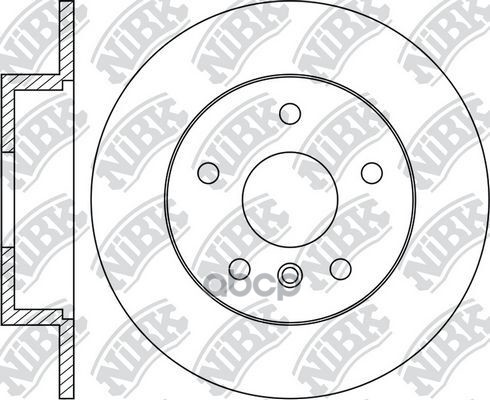 Диск тормозной NiBK RN2058 NiBK арт. rn2058