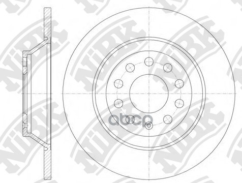 Диски тормозн.  AUDI A6 C6 (4F2) NiBK арт. rn2181
