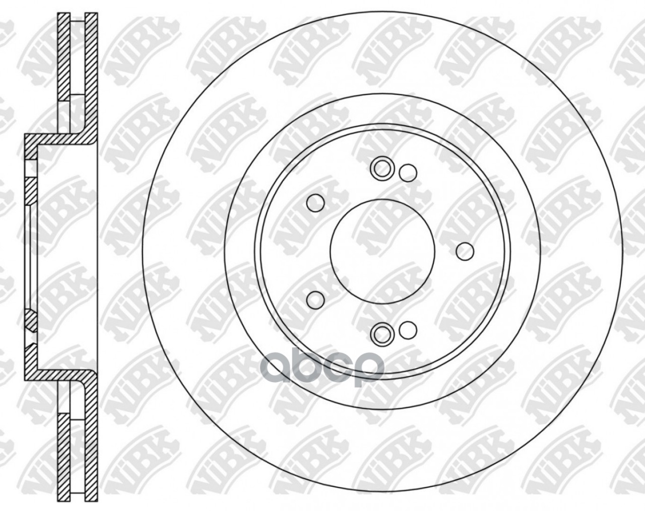 Диск тормозной перфорированный NiBK PERFORMANCE 1 шт. RN2326DSET  CHERY Tiggo 7 Pro (T1E)  Tiggo 7 P NiBK арт. rn2326dset