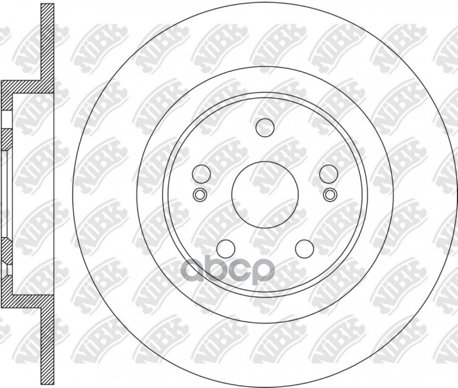 Диски тормозной CHERY Tiggo 8 Pro e+ Hybrid T1D, Tiggo 8 Pro MAX T18, Tiggo 8 Pro MAX T1D, JAECOO J7 T1EJ 2023- RN2656 NiBK а...