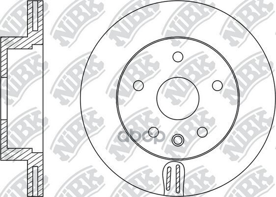 Диск тормозной передний D=314мм NiBK арт. RN33003