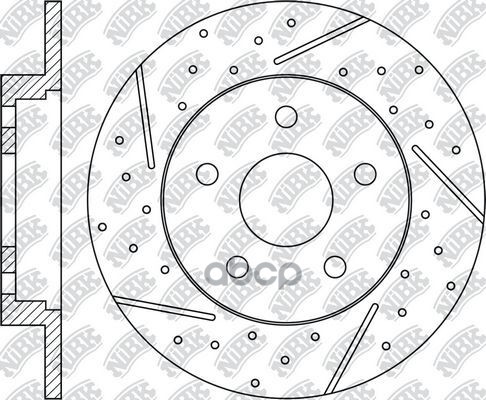 Диск тормозной перфорированный Performance (к-кт 2 шт, цена за 1 шт) NiBK арт. RN51002DSET