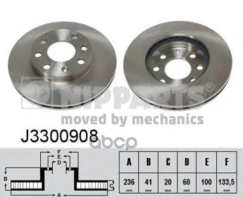 Диск Тормозной Передний/Chevrolet Kalos Hatchback 20 Nipparts арт. J3300908