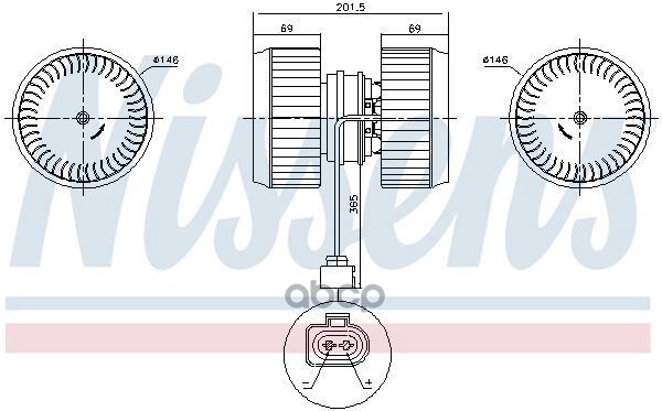 Вентилятор Отопителя Салона Audi A8 / S8 (4E) (03-) 2.8 Fsi Nissens арт. 87238