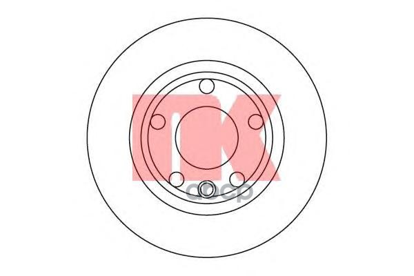 Диск тормозной VW T3 T4 82-03 Nk арт. 204746