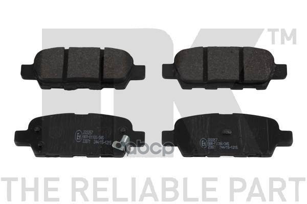 Колодки Тормозные Дисковые 222257 Nk арт. 222257