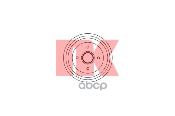 Барабан тормозной без кольца сенсора ABS Citroen C2  C3 02- Nk арт. 251907
