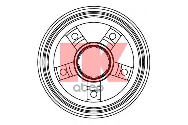 Барабан Тормозной Kia K2500  K2700 99- Nk арт. 253509