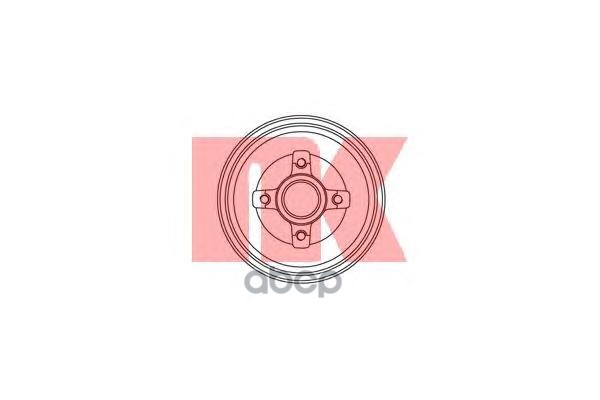 Барабан тормозной Opel Corsa C 9/00- Nk арт. 253617