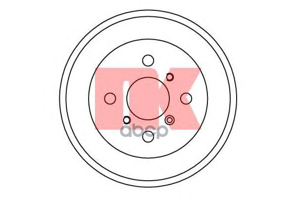 Барабан тормозной Daihatsu Applause I  II  Charade III  Gran Move 96- Nk арт. 255106