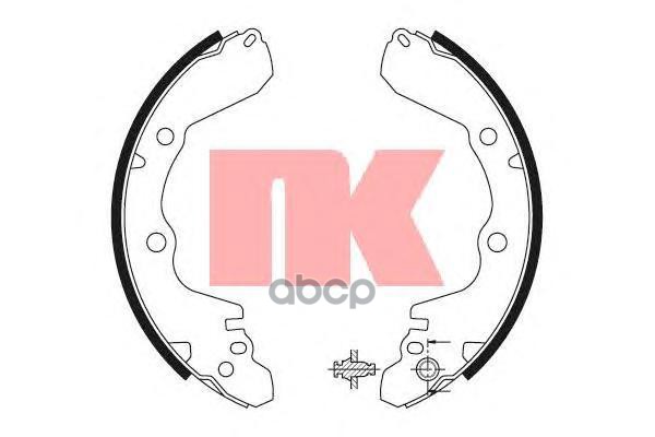 Колодки тормозные барабанные Nk арт. 2730566