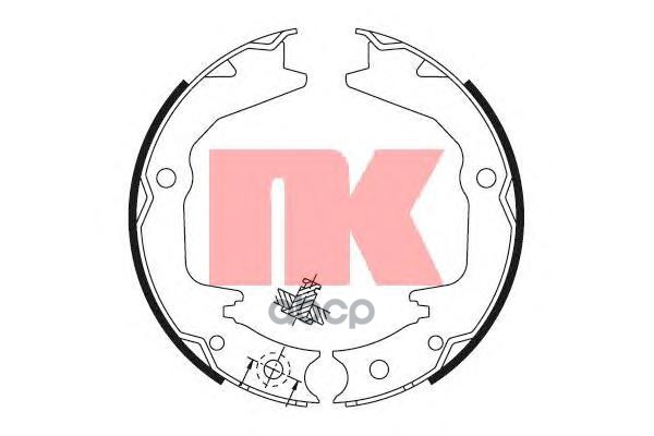 Колодки тормозные барабанные Mitsubishi Galant  Eclipse 92- Nk арт. 2730674