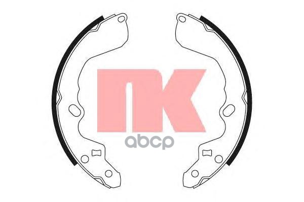 Колодки тормозные барабанные Mazda 626  92- Nk арт. 2732622