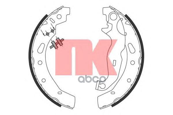 Колодки Тормозные Барабанные Mazda 2 07- Nk арт. 2732792