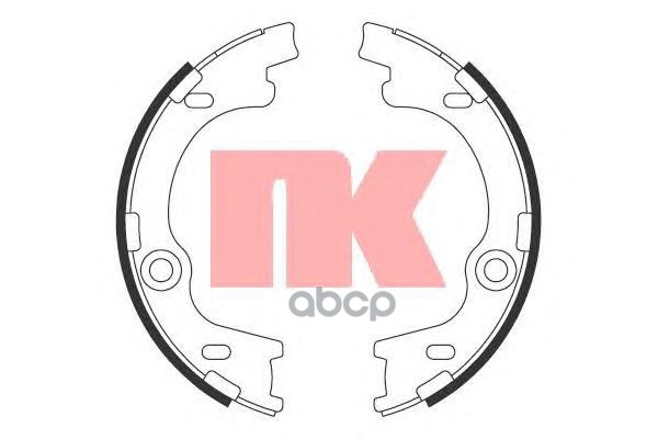 Колодки тормозные барабанные Hyundai i30  Kia Ceed 06- Nk арт. 2734790