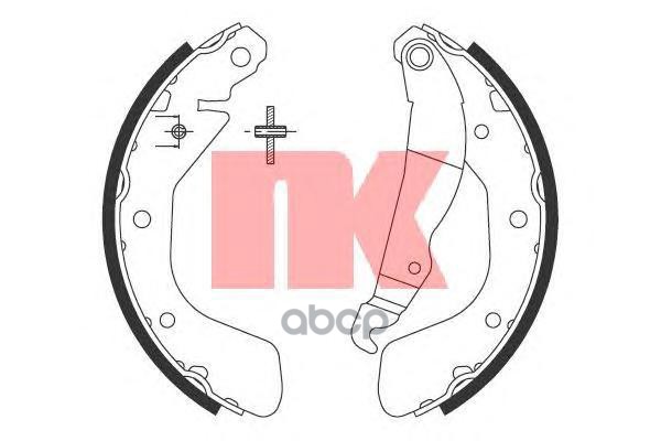 Колодки тормозные барабанные Corsa 00- Nk арт. 2736796