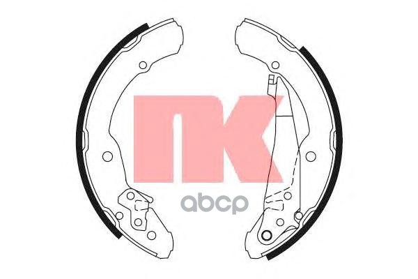 Колодки тормозные барабанные Seat  Skoda  VW 95- Nk арт. 2743631