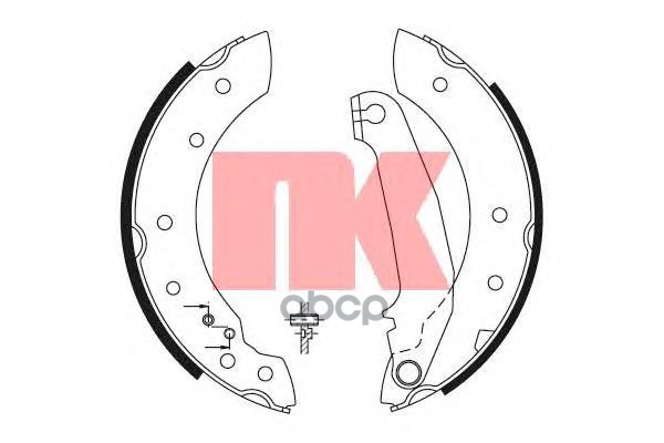 Колодки тормозные барабанные Volvo 440/460  88-96 Nk арт. 2748516