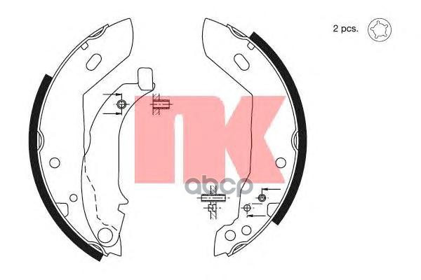 Колодки тормозные барабанные Citroen Xsara  Peugeot 83-05 Nk арт. 2799427