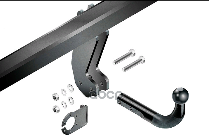 Фаркоп (ТСУ) на а/м LADA Largus minivan 2012-/ LADA Largus Cross minivan 2014- без электрики / Лада Ларгус ORIS арт. 1231-A