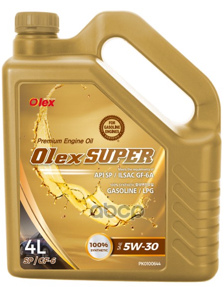 Масло Моторное 4L 5W30 Olex Super Sp Olex арт. PK0100644